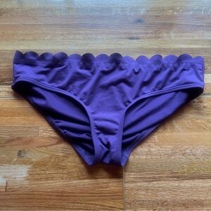 Kate Spade Scalloped Purple Swim Bottom Large(?)
